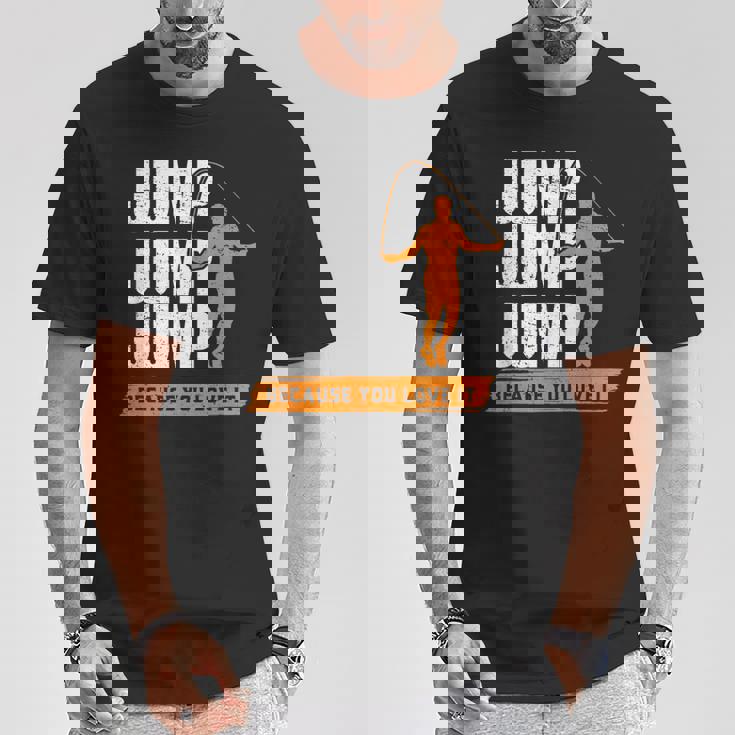 縄跳び Because You Love It 縄跳び Tシャツ 面白い贈り物