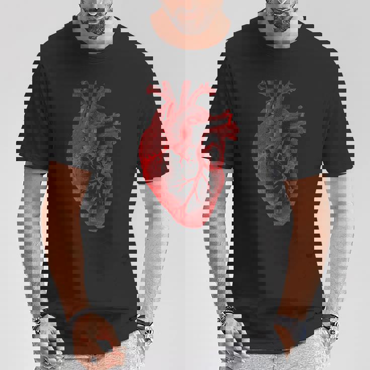 解剖学的心臓解剖科学生物学臓器研究 Tシャツ 面白い贈り物