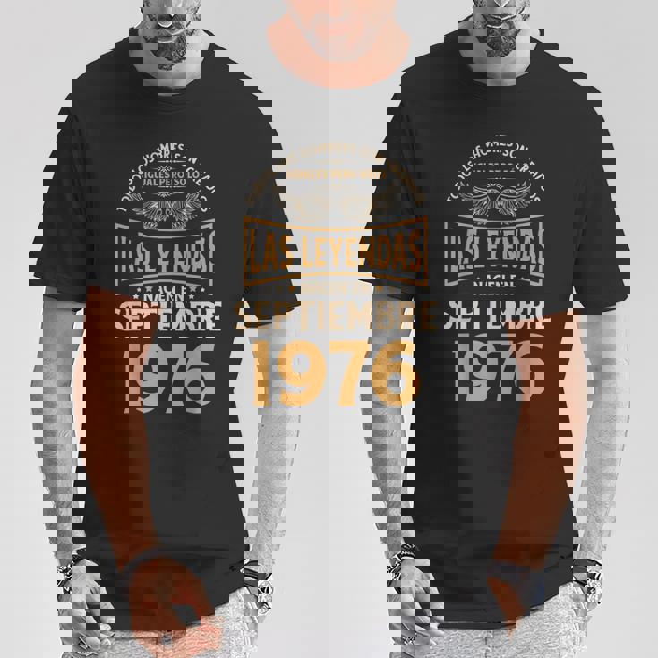 メンズ 誕生日プレゼント The Legends 1976年9月 Tシャツ 面白い贈り物
