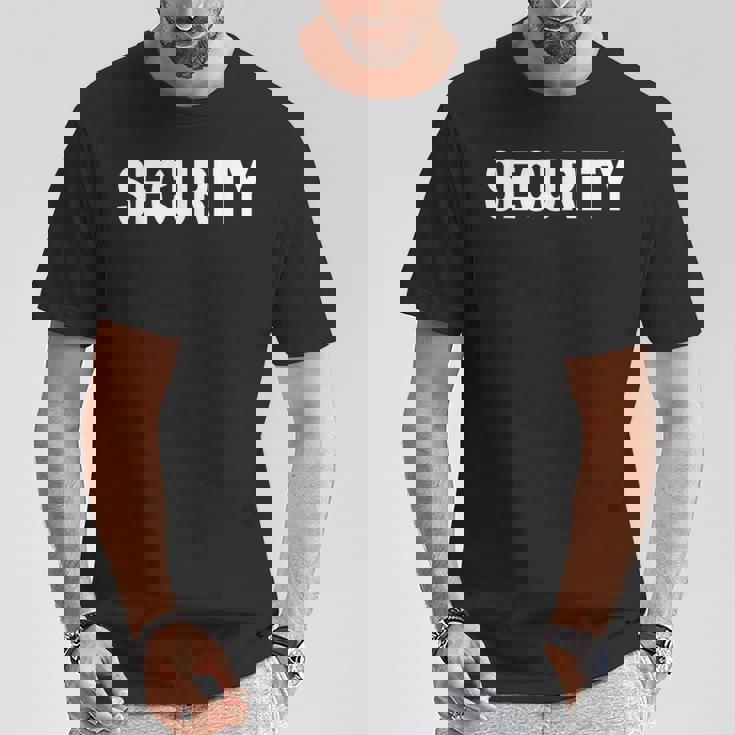 バックプリント 警備員 イベントオフィサー コスチューム 防犯 Tシャツ 面白い贈り物