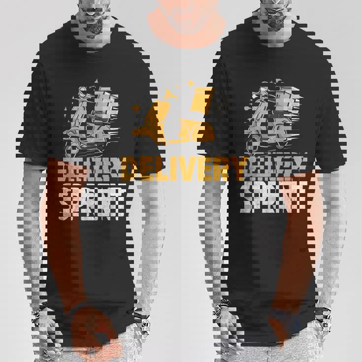 配達 スプリント 配達員 パッケージ 配達 Tシャツ 面白い贈り物