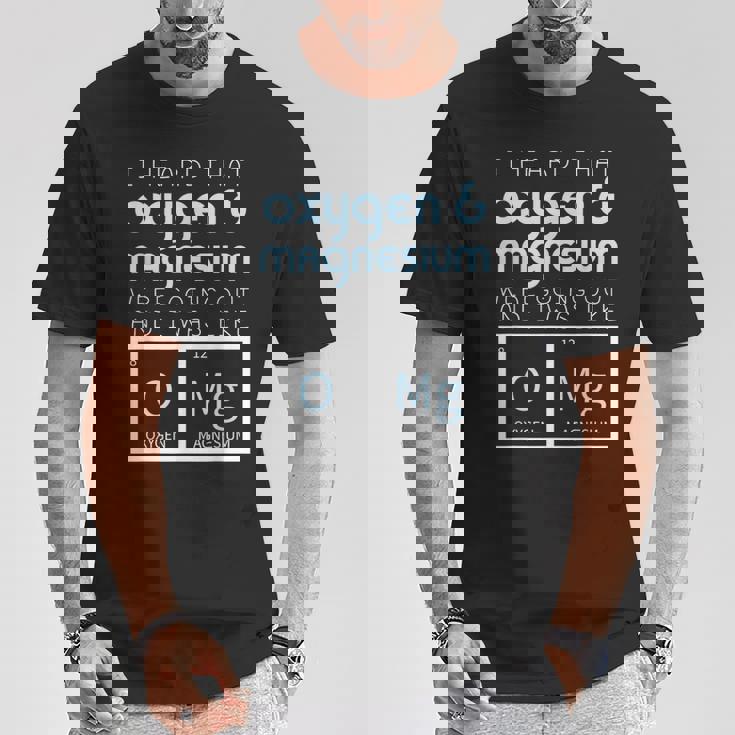 酸素 マグネシウム お出かけ 科学 Omg おもしろ化学 オタク Tシャツ 面白い贈り物