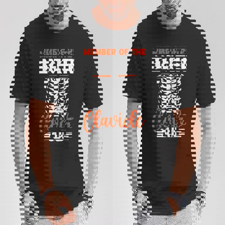 鎖骨骨折クラブのメンバー 手術 鎖骨 リカバリー サポート 鎖骨骨折 Tシャツ 面白い贈り物