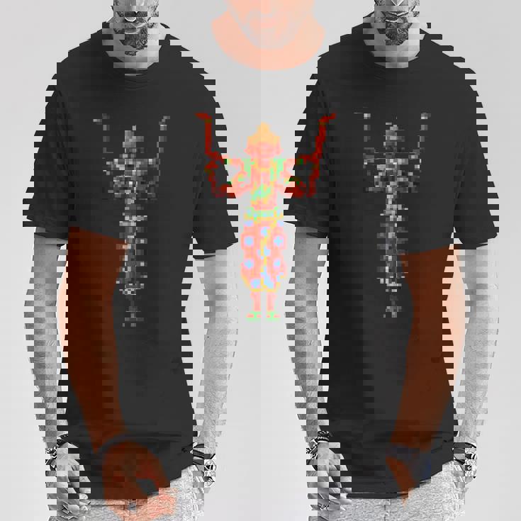 阿修羅ドット絵 Tシャツ 面白い贈り物