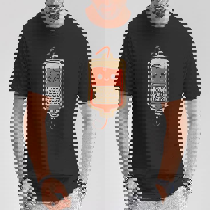 面白い かわいい 静脈内科医 血液バッグ 看護師 医療 ユーモア Tシャツ 面白い贈り物