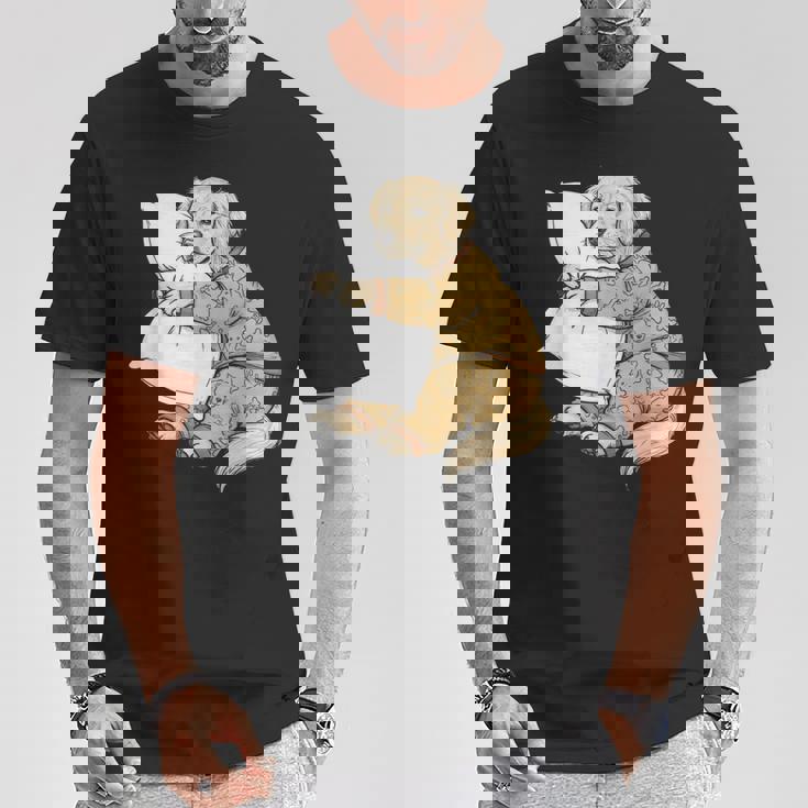 面白い スリーピー ゴールデンレトリバー パジャマ メンズ レディース キッズ Tシャツ 面白い贈り物