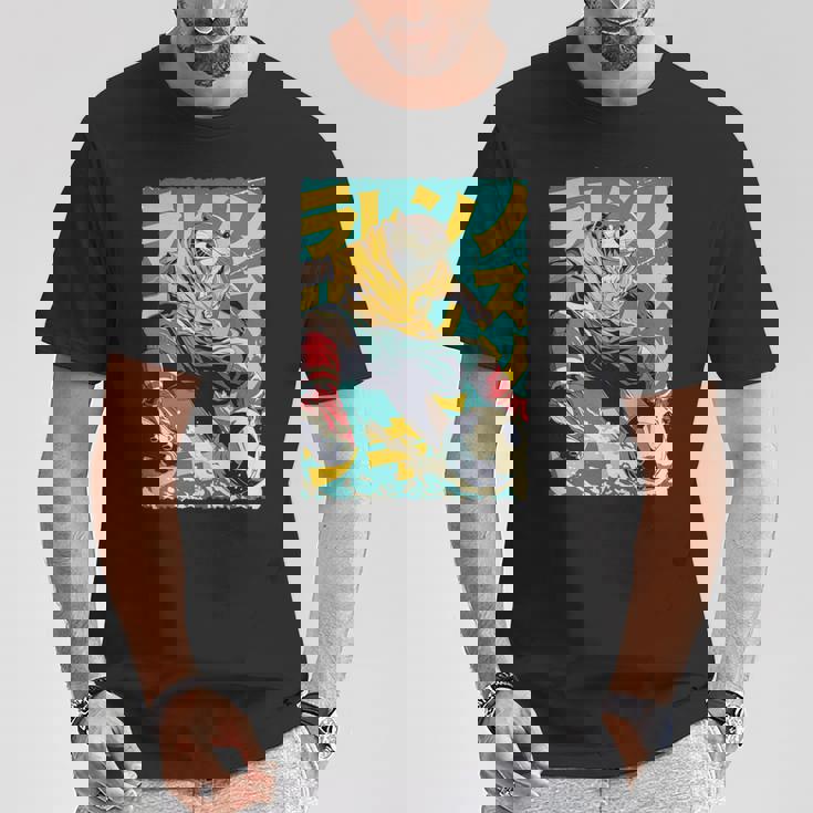 面白い 漫画 アニメ 日本美術 カワウソ サッカー 選手 キッズ 男性 長袖tシャツ Tシャツ 面白い贈り物