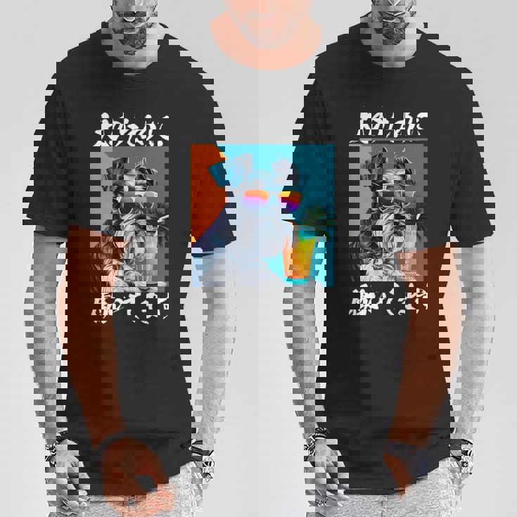 面白いtシャツ シュナウザー イヌ わんこ メンズ 犬好き グッズ おもしろ 面白い 服 ネタ わんこ 長袖tシャツ Tシャツ 面白い贈り物