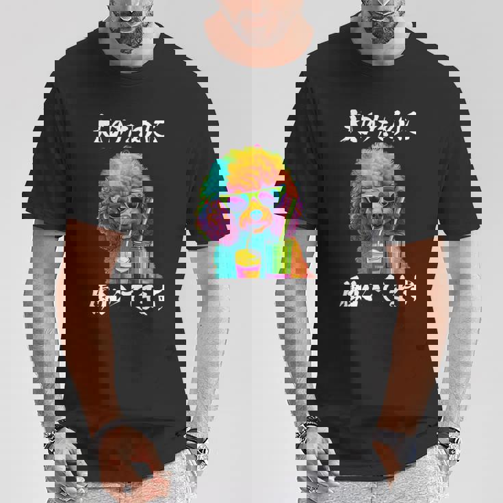 面白いtシャツ トイプードル イヌ わんこ メンズ 犬好き グッズ おもしろ 面白い 服 ネタ わんこ 長袖tシャツ Tシャツ 面白い贈り物
