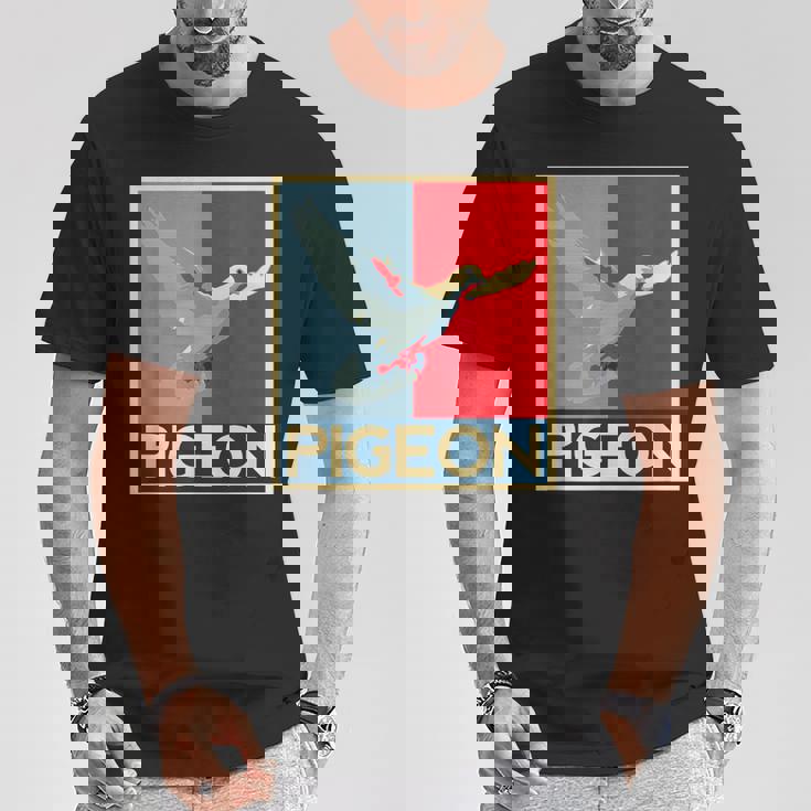 面白いtシャツ ハト 鳥 鳩 クール バードウォッチング 服 メンズ おもしろ 面白い おもしろグッズ Tシャツ 面白い贈り物