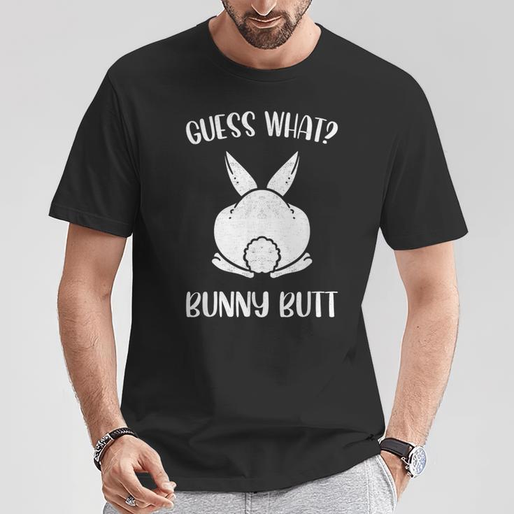 面白いイースタージョークguess What Bunny Butt メンズ レディース Tシャツ 面白い贈り物