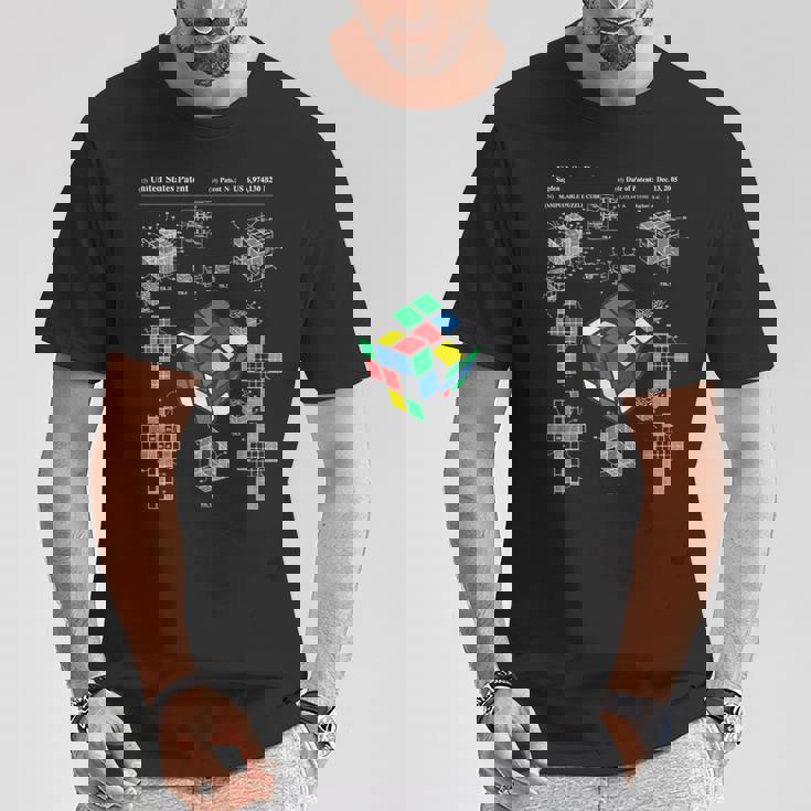 面白いオタク 特許パズルキューブ 数学教師 スピードキューバー オタク Tシャツ 面白い贈り物