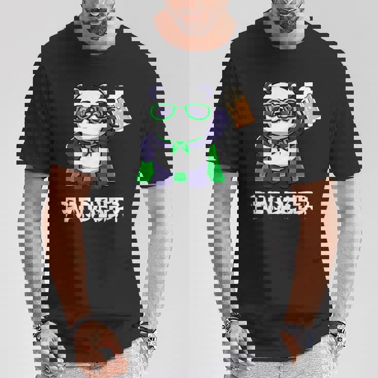 面白いパンダパンダビールドリンカー パンダビール Tシャツ 面白い贈り物