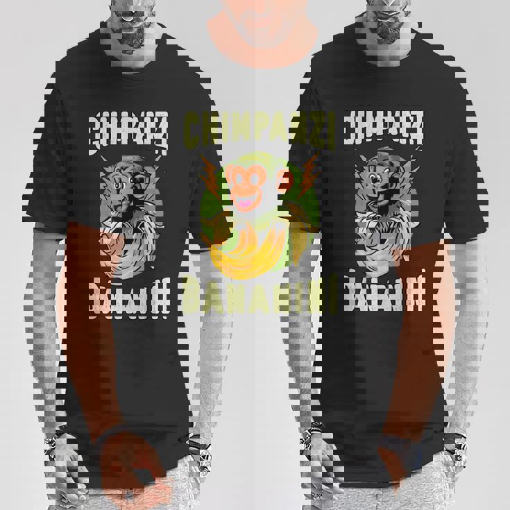 面白いモンキー・チンパンジーニ・バナニーニ・イタリアン・ブレインロット・ミーム Tシャツ 面白い贈り物