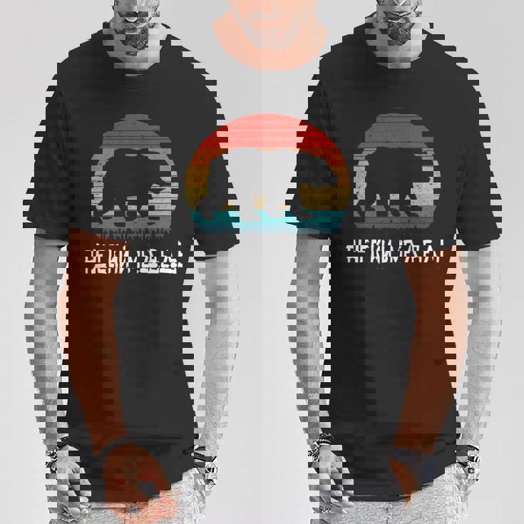 面白いロシア語 ロシアのクマのシルエット ロシア 長袖tシャツ Tシャツ 面白い贈り物