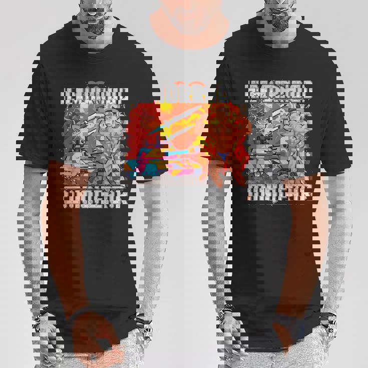 面白い不快なミーム 痔克服ジョーク 恥ずかしい Tシャツ 面白い贈り物