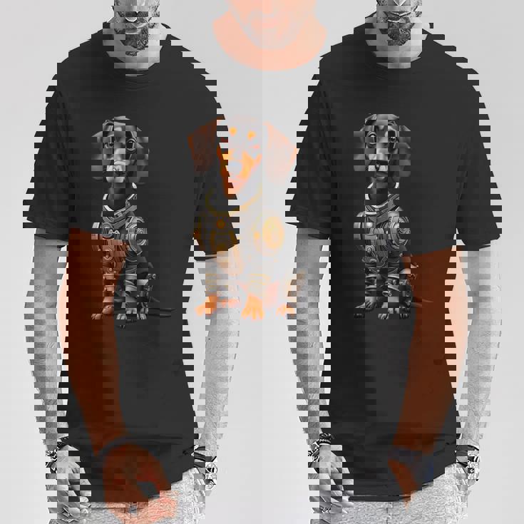 面白い犬ロボット技術サイボーグい 犬ロボット動物 Ai Lover Robotic Dog 長袖tシャツ Tシャツ 面白い贈り物