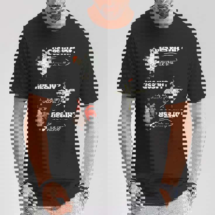 面白い鶏尻ゲスなんで鶏ももゲス誰うんちゲス Tシャツ 面白い贈り物