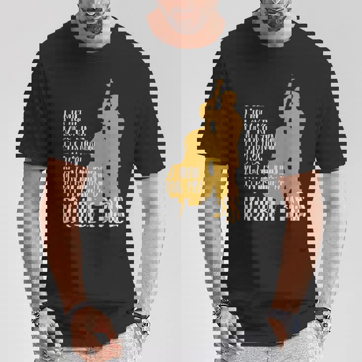 頭の中でコントラバスを思い浮かべます Tシャツ 面白い贈り物