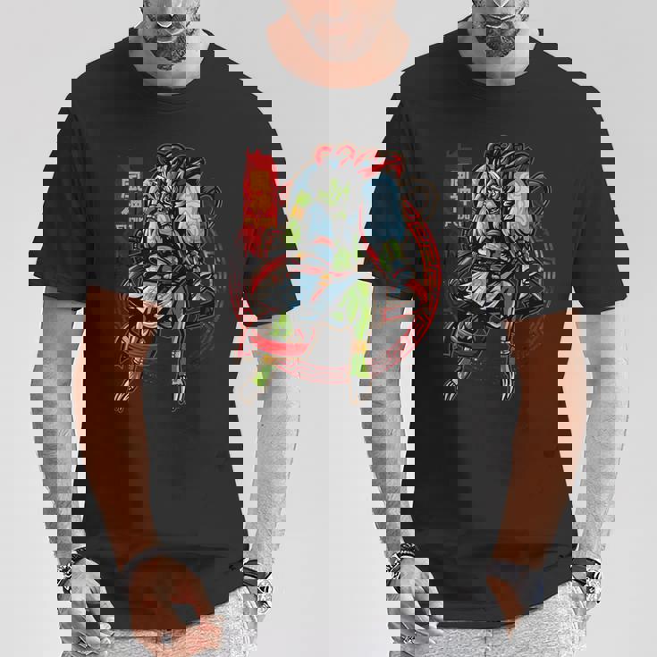 風神 風神 両部 古代日本神話 神 Tシャツ 面白い贈り物