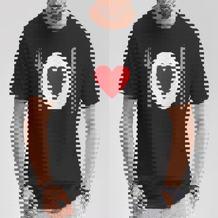 食べることが大好き Tシャツ 面白い贈り物