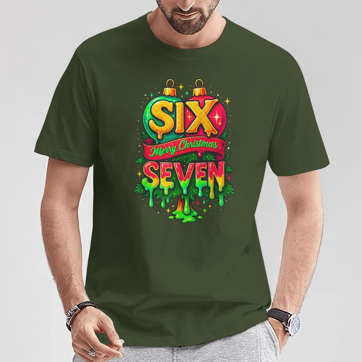 67 Christmas Ornament Meme Ice Drip Holiday Pajama 6 7 T-Shirt Unique Gifts