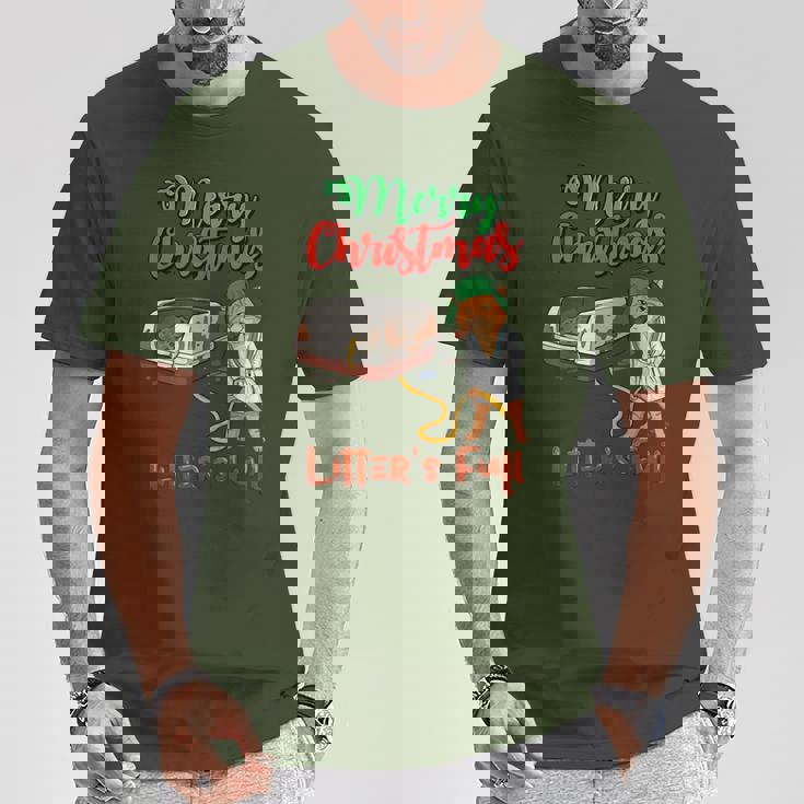 Litter's Full Merry Christmas Cat Lovers Holidays Xmas T-Shirt Unique Gifts