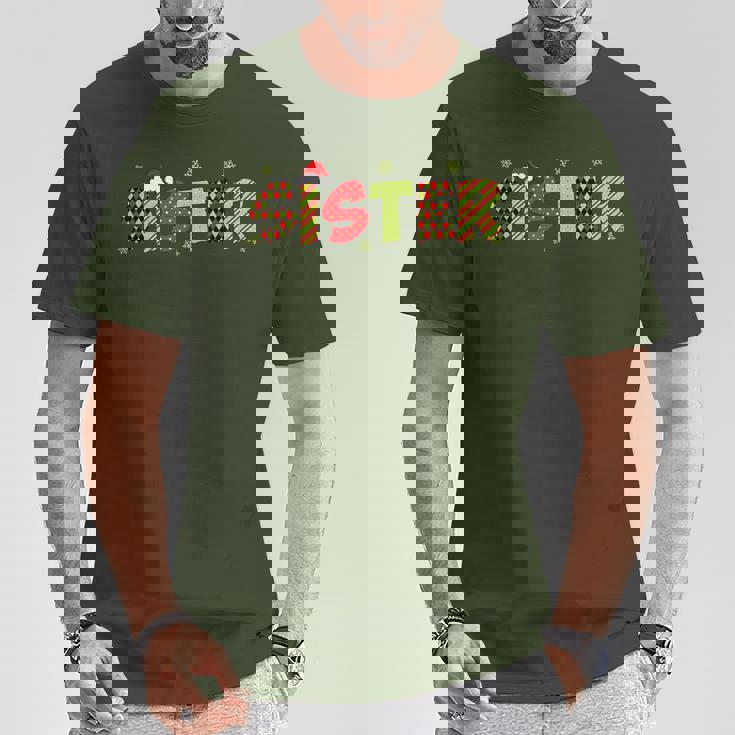 Sister Christmas Matching Christmas Family Party Pajama T-Shirt Unique Gifts