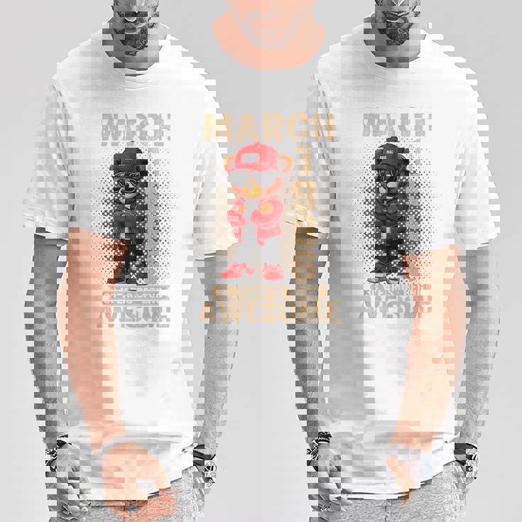 3月30日 誕生日 男性 女性 1996年 素晴らしいテディベア Tシャツ 面白い贈り物