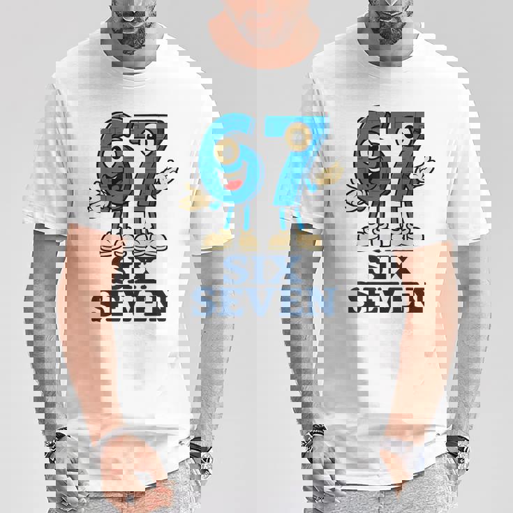 67 シックスセブン 6-7 Gen Alpha イタリアンブレインロットゲームミーム Tシャツ 面白い贈り物