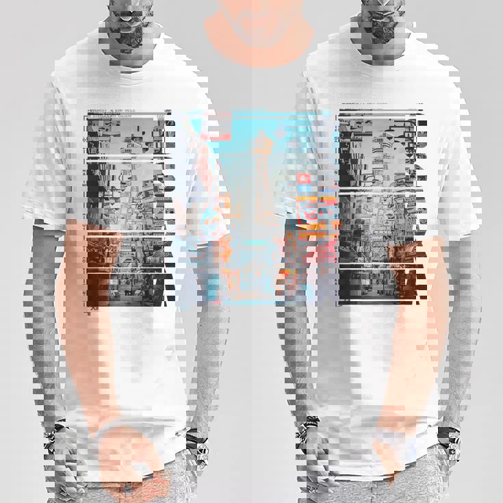 80年代 90年代 大阪 レトロな ヴェイパーウェイヴ 日本 グランジ、原宿 Tシャツ 面白い贈り物