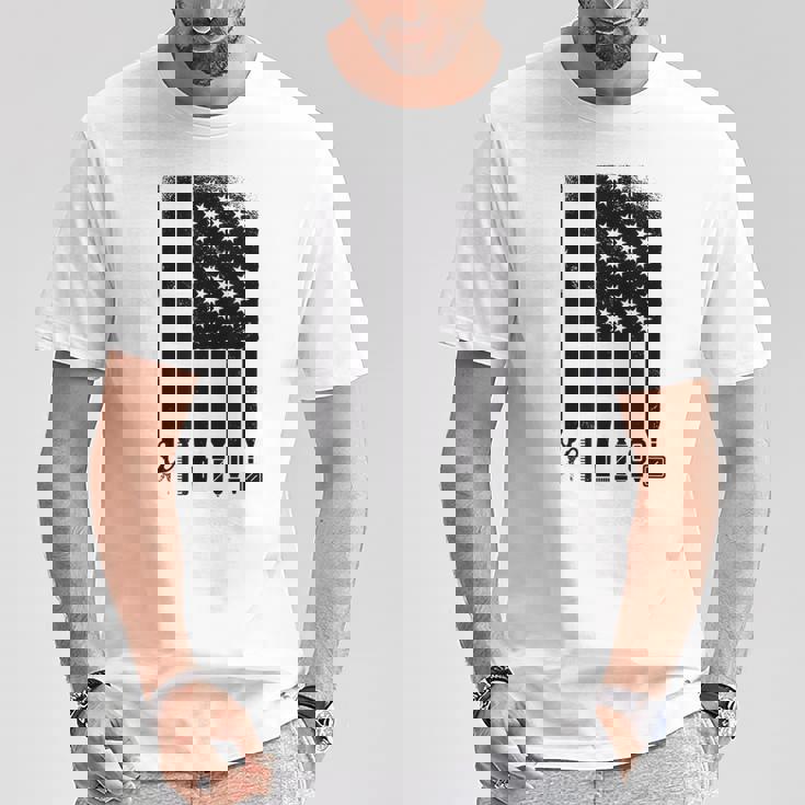 Awesome Barber Usa フラッグ 星 クール コーム ハサミ Tシャツ 面白い贈り物