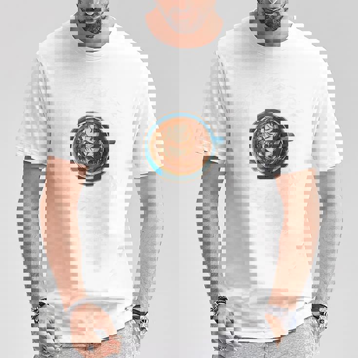 Barista Artista 社員カフェ用ラテアート Tシャツ 面白い贈り物