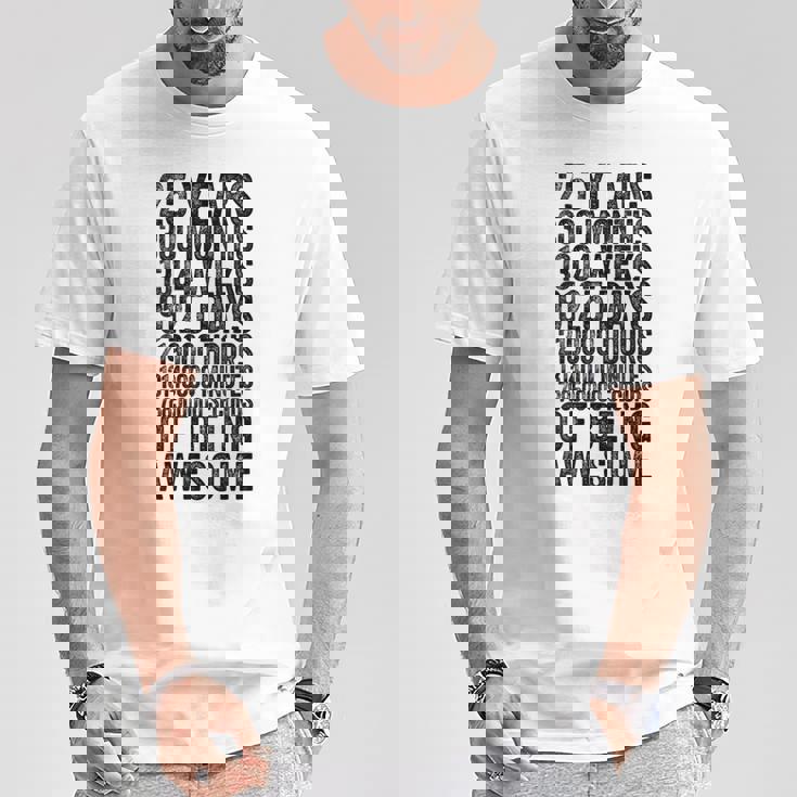 Chemise Humoristique Pour 25E Anniversaireieux Mètre Drôle 25 Ans Cadeaux T-Shirt Cadeaux drôles