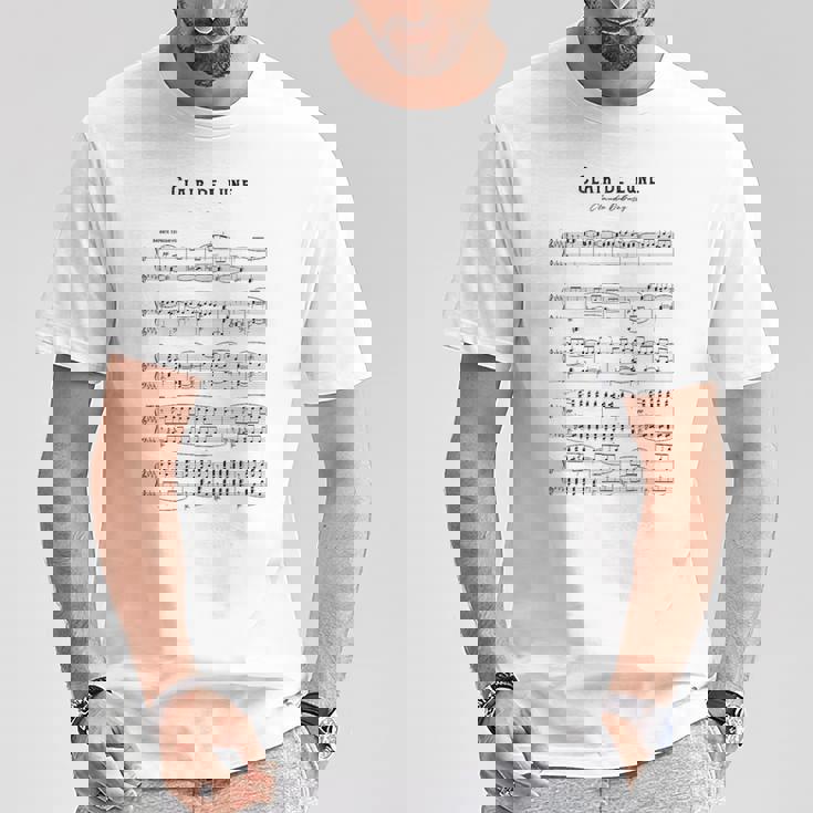 Clair De Lune クロード・ドビュッシー Tシャツ 面白い贈り物