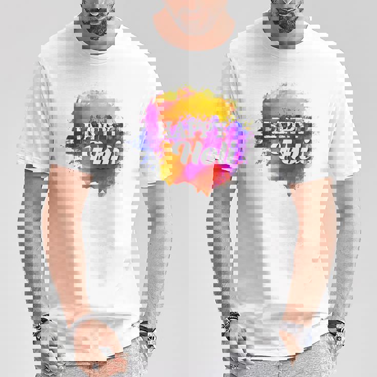 Colormear Happy Holi Tシャツ 面白い贈り物