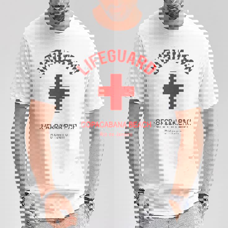 Copacabana ビーチライフガード Tシャツ 面白い贈り物