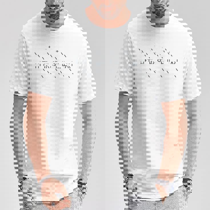 Cosmicpace Minimalist Interstellar Tシャツ 面白い贈り物