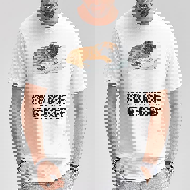 Cute Leonberger If You Love Me Let Meleep パジャマ Tシャツ 面白い贈り物