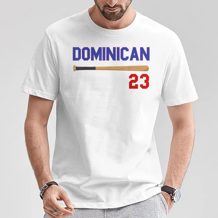 Dominicano Flag Rd República Dominicana De Béisbol Camiseta unisex Regalos divertidos