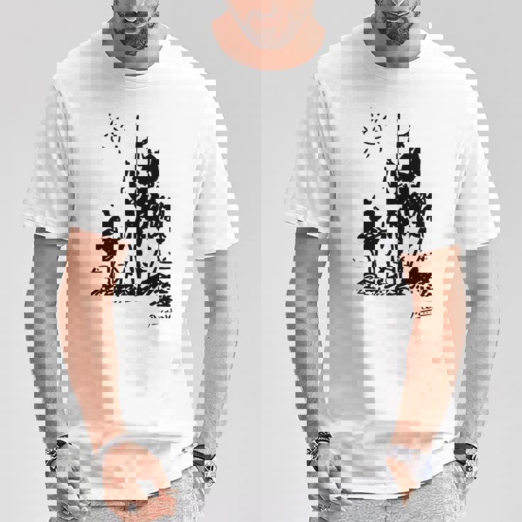 Don Quixote アートワーク 長袖tシャツ Tシャツ 面白い贈り物