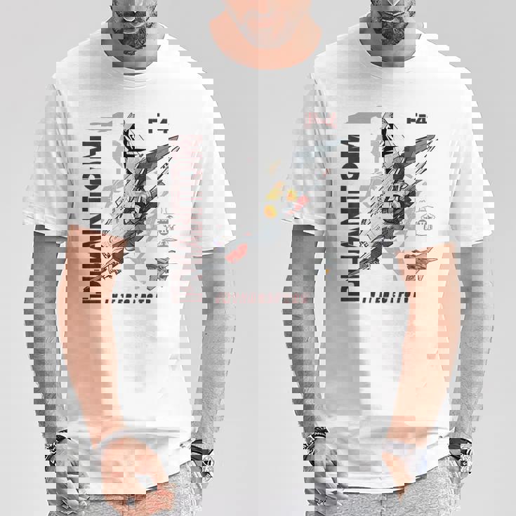 F-4 Phantom Ii ジェットグラフィック Tシャツ 面白い贈り物