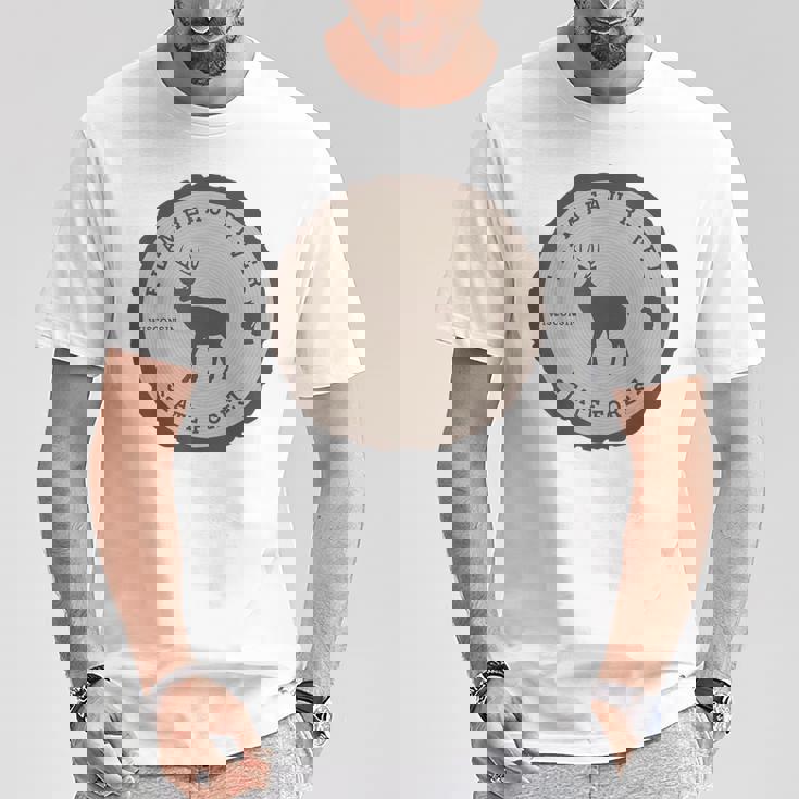 Flambeau Rivertate Forest Wisconsin Wi アウトドア 鹿 Tシャツ 面白い贈り物