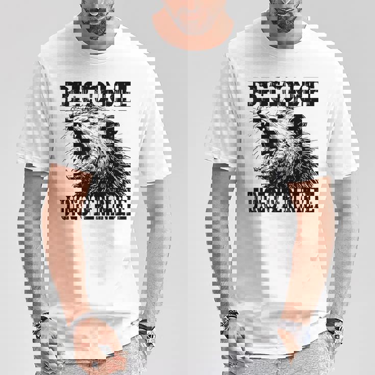 Raccoon Become Ungovernable ビンテージ グラフィック パンダ ミーム Tシャツ 面白い贈り物