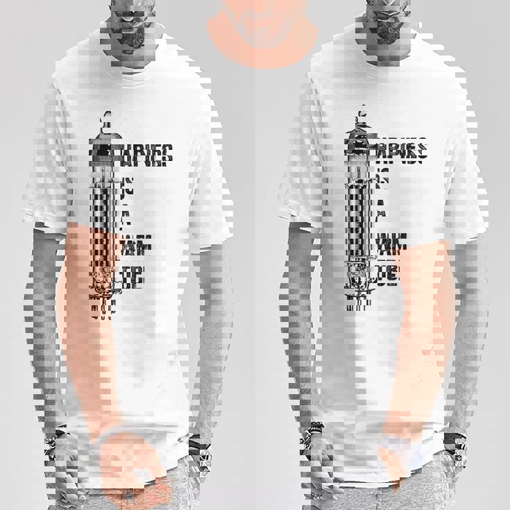 Happiness Is A Warm Tube アナログオーディオ。真空管 Tシャツ 面白い贈り物