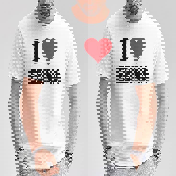 I Heart 海老名 日本ラブ日本土産 Tシャツ 面白い贈り物