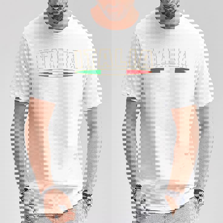 Italia イタリアサッカージャージ イタリア国旗ファン Tシャツ 面白い贈り物