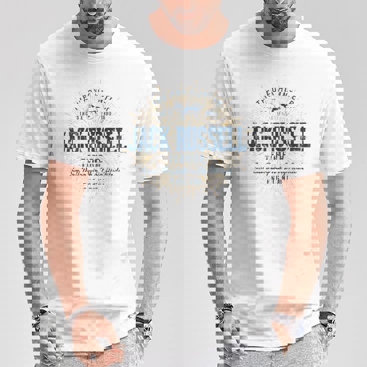 Jack Russell Terrier ヴィンテージジャック・ラッセル・テリア 長袖tシャツ Tシャツ 面白い贈り物