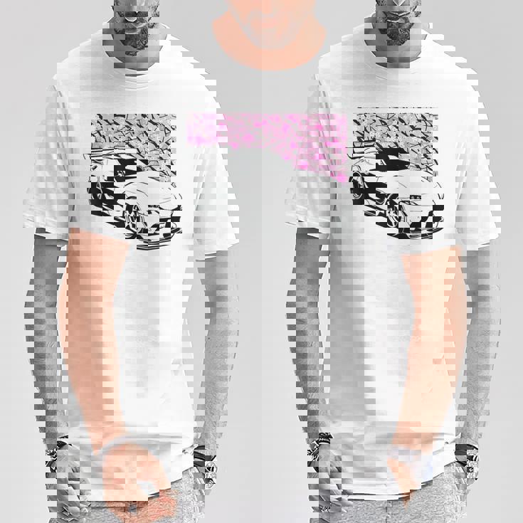 Jdm スープラ Mk5 Gr 桜 2Jz スタンスグラフィックtシャツ Tシャツ 面白い贈り物