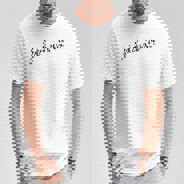 Joie Deivre フランス語の格言tシャツ Tシャツ 面白い贈り物